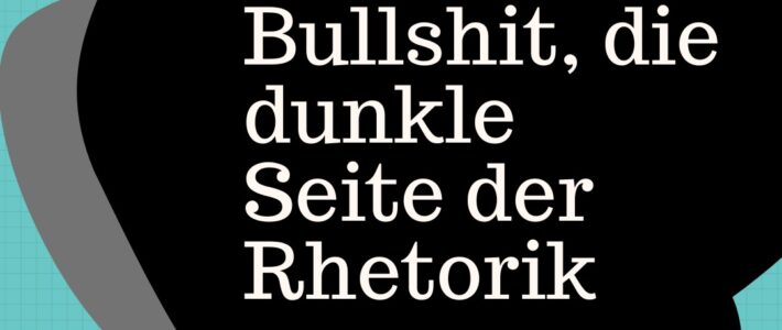 Grafik mit dem Schriftzug Dunkle Rhetorik zum Motto des Clubabends