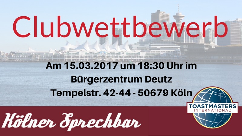 Ankündigungsgrafik zum Frühjahrs-Clubwettbewerb der Kölner Sprechbar am 15.03.2017.