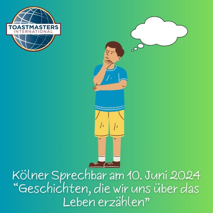 Grafik mit dem Schriftzug Geschichten, die wir uns über das Leben erzählen zum Motto des Clubabends