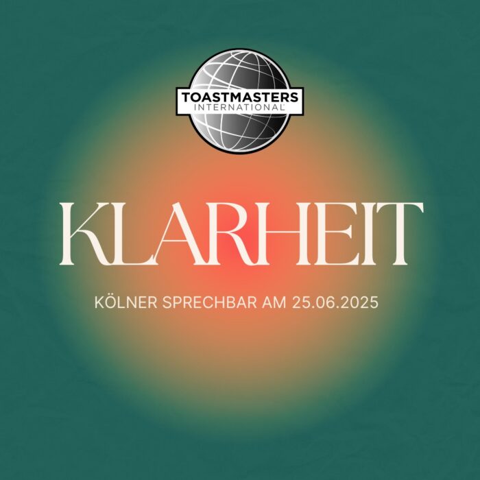 Grafik mit dem Schriftzug Klarheit zum Motto des Clubabends