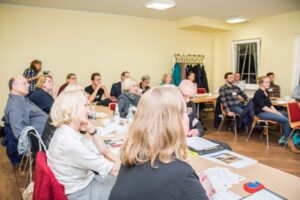 Mitglieder der Kölner Sprechbar beim Clubabend – mitmachen bei Toastmasters in Köln