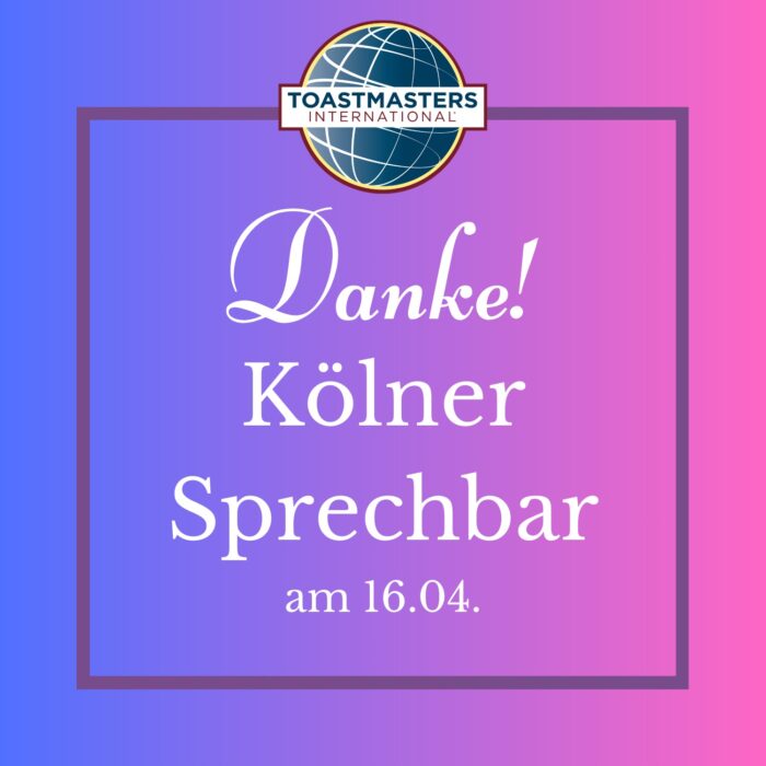 Grafik mit dem Schriftzug Dankeschön zum Motto des Clubabends