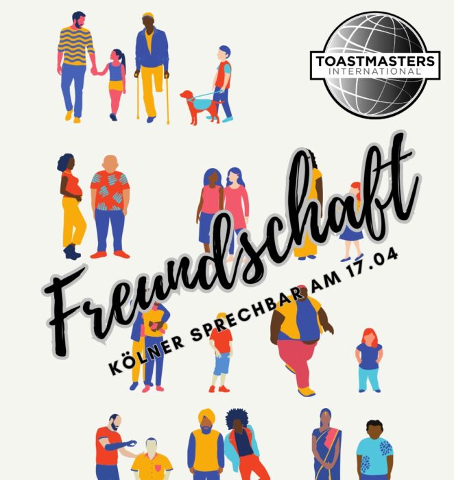 Grafik mit dem Schriftzug Freundschaft zum Motto des Clubabends