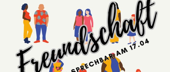 Grafik mit dem Schriftzug Freundschaft zum Motto des Clubabends