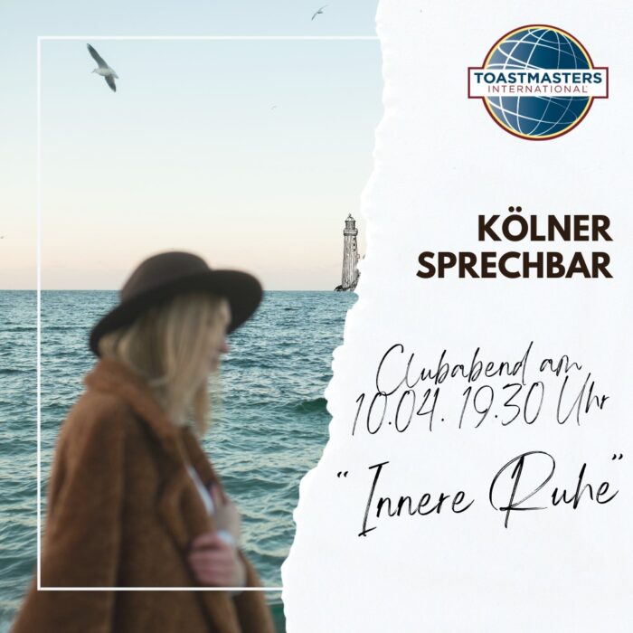 Grafik mit dem Schriftzug Innere Ruhe zum Motto des Clubabends