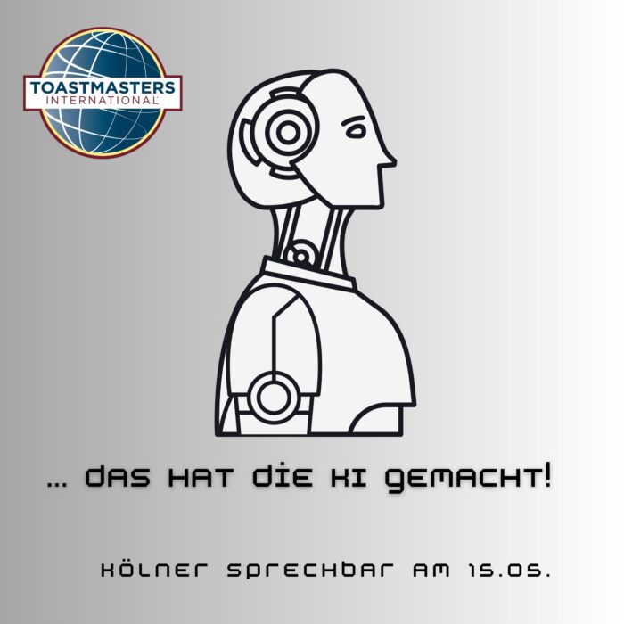 Grafik mit dem Schriftzug KI-Abend zum Motto des Clubabends