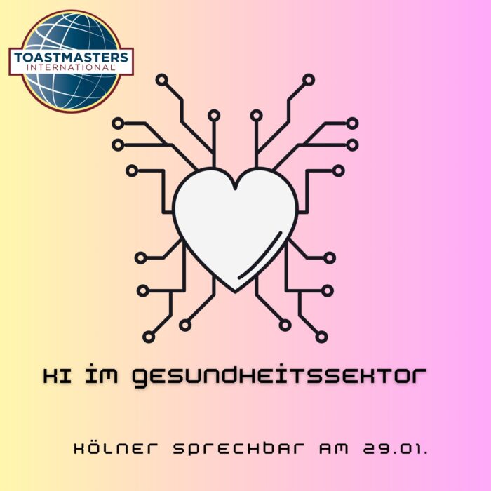 Grafik mit dem Schriftzug KI und Gesundheit zum Motto des Clubabends