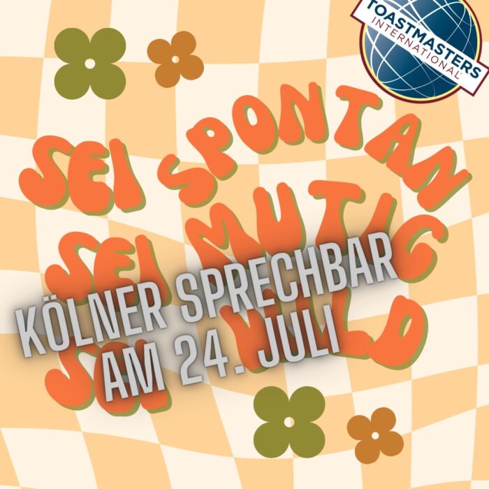 Grafik mit dem Schriftzug Clubabend Spontaneität zum Motto des Abends