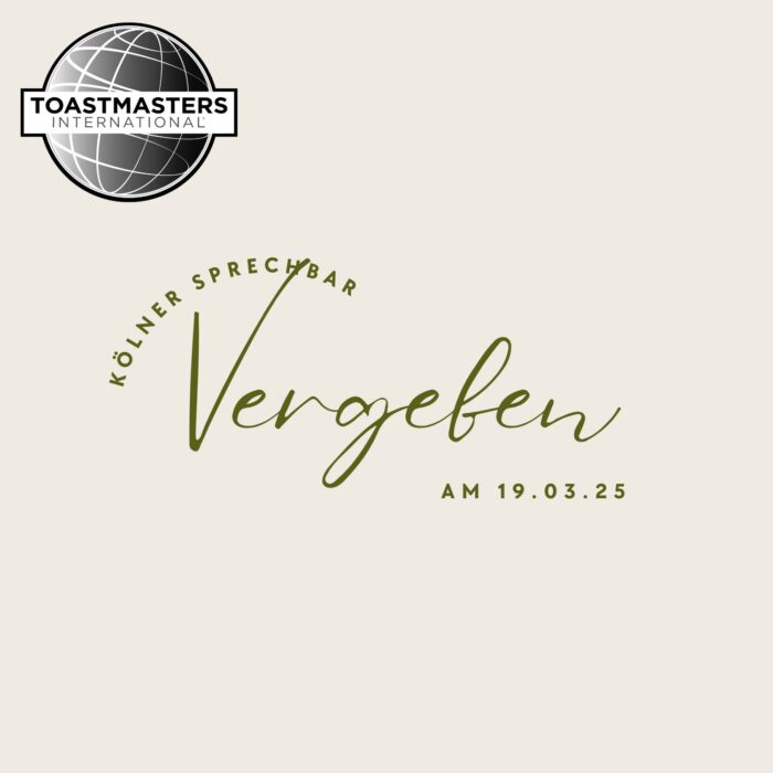 Grafik mit dem Schriftzug Vergeben zum Motto des Clubabends