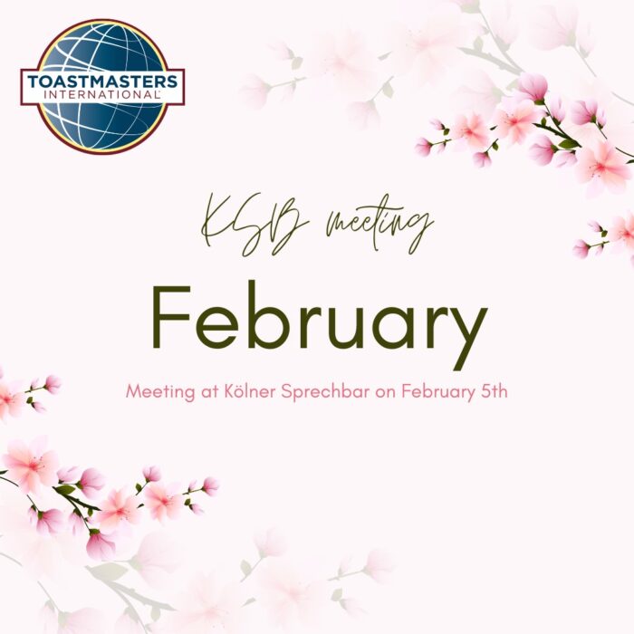 Grafik mit dem Schriftzug February zum Motto des Clubabends